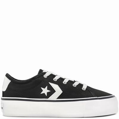 Converse Star Replay Platform - Naisten Tennarit - Mustat/Valkoinen